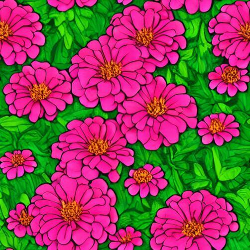 Download Pink Carnations Seamless Pattern on Black Background with ...