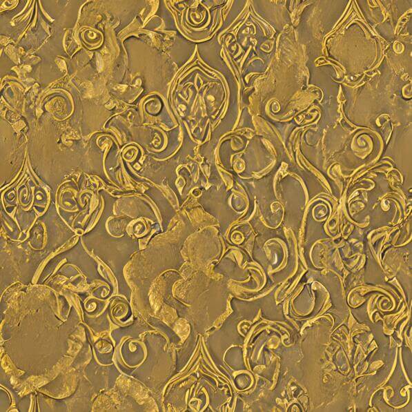 Download Ornate Gold Wallpaper with Swirls and Floral Designs Patterns ...