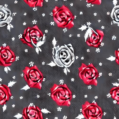 Elegant Rose Pattern on Black Background Elegant Rose Pattern on Black Background thumbnail