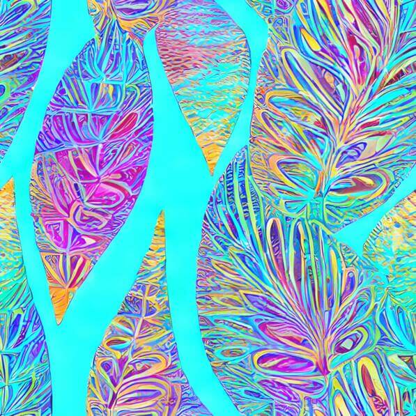 Download Colorful Abstract Pattern of Leaves Patterns Online - Creative ...