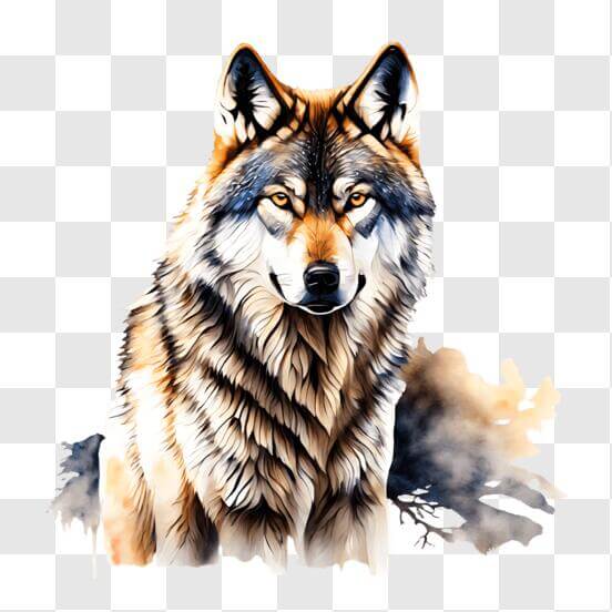 Download Wolf Silhouette howling at the full moon PNGs Online ...