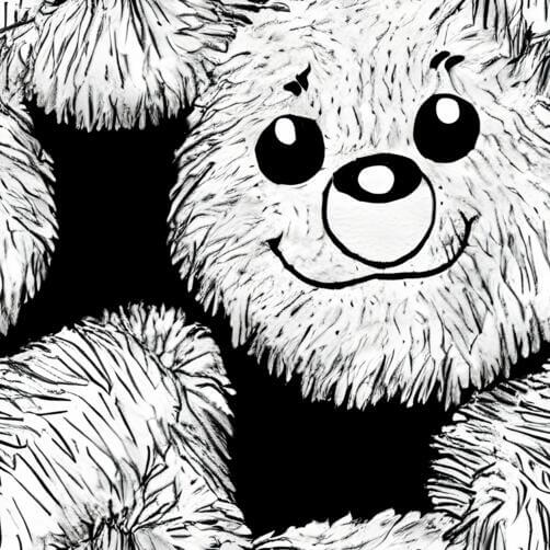 Black and white drawing of two teddy bears Black and white drawing of two teddy bears thumbnail