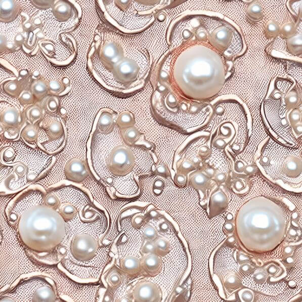 Patterns Using Pearls Download Close-Up Image of Pink Fabric with Pearls and Decorative ...