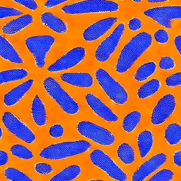 Download Orange and Blue Abstract Pattern with Circles and Squares ...