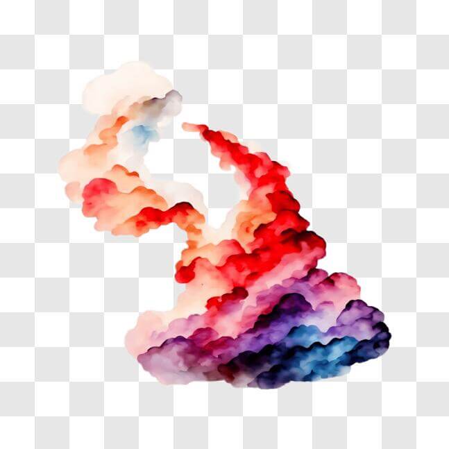 Download Colorful Cloud Artwork PNG Online Creative Fabrica