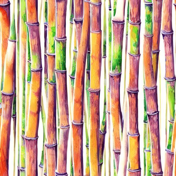 Download Colorful Watercolor Painting of Bamboo Stalks Patterns Online ...