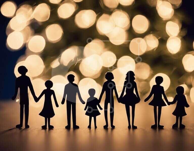 Family Celebrating Holiday Together stock photo | Creative Fabrica