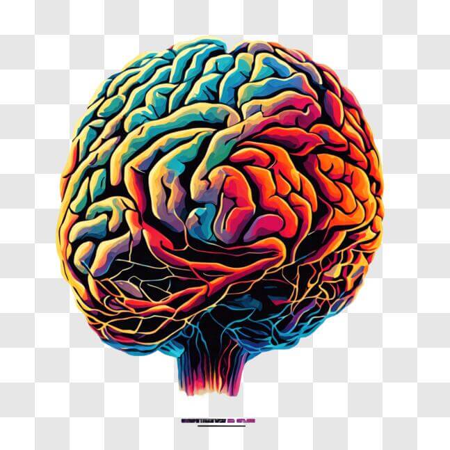 Download Colorful Brain Anatomy Poster PNG Online - Creative Fabrica
