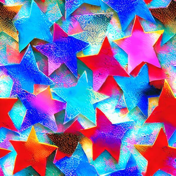 Download Colorful Array of Stars in Various Shapes and Sizes Patterns ...