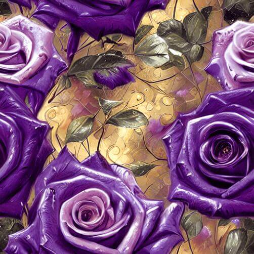 Seamless Pattern of Purple Roses Seamless Pattern of Purple Roses thumbnail