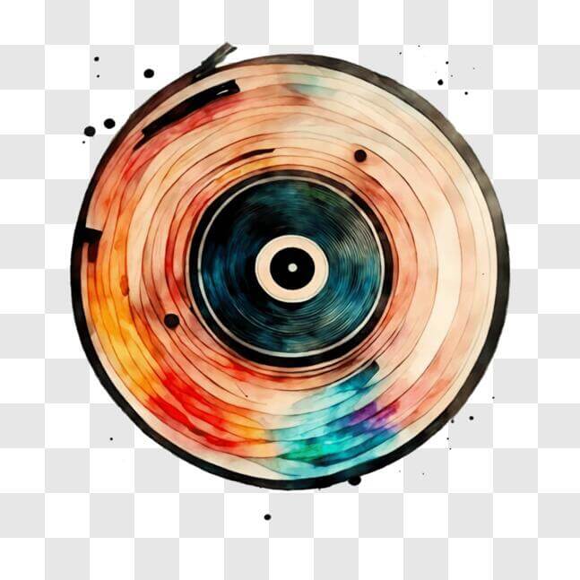 Download Colorful Vinyl Record - Music Storage and Display PNGs Online ...