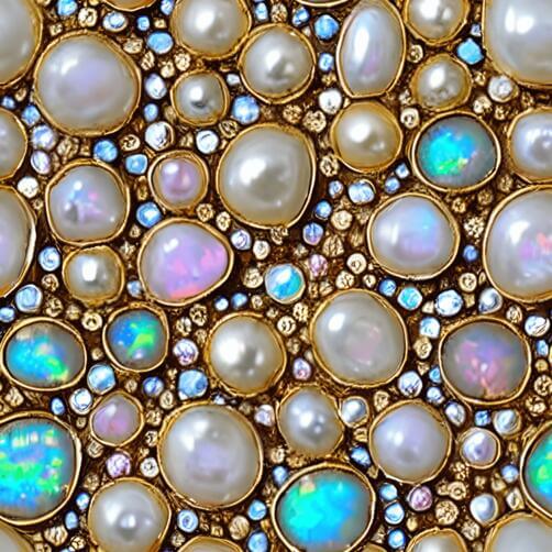 Stunning Necklace with Pearls and Gemstones Stunning Necklace with Pearls and Gemstones thumbnail