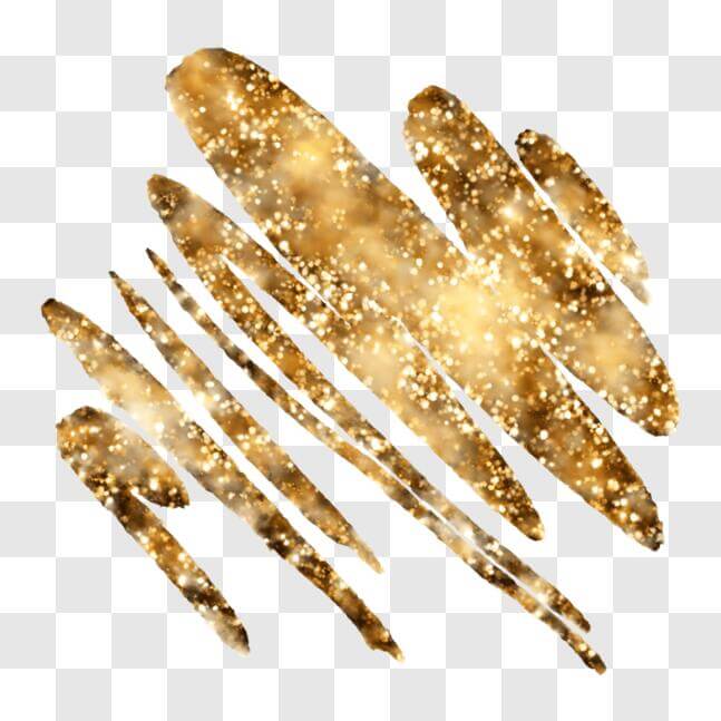 download-gold-glitter-brush-stroke-abstract-design-pngs-online