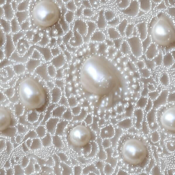 Patterns Using Pearls Download Close-up of white fabric with pearls and beads Patterns Online ...