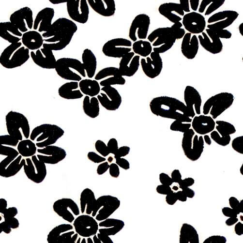 Black and White Hand-drawn Floral Pattern Black and White Hand-drawn Floral Pattern thumbnail