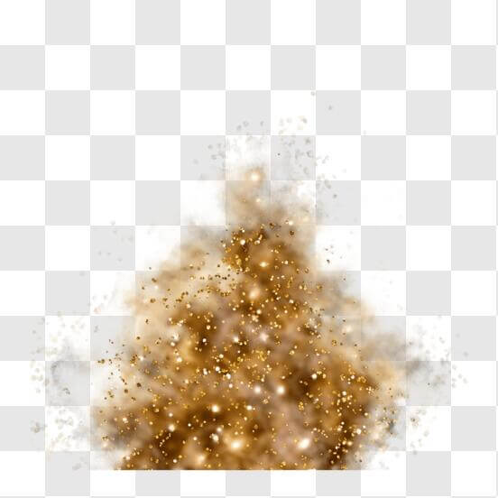 Download Abstract Art: Explosion of Gold Dust PNG Online - Creative Fabrica