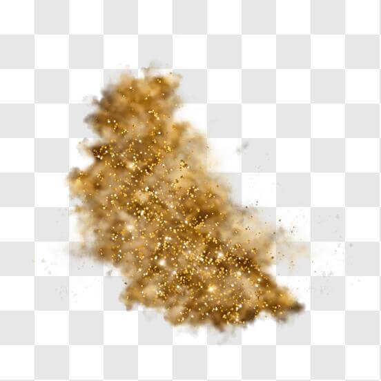 Download Abstract Art: Explosion of Gold Dust PNG Online - Creative Fabrica
