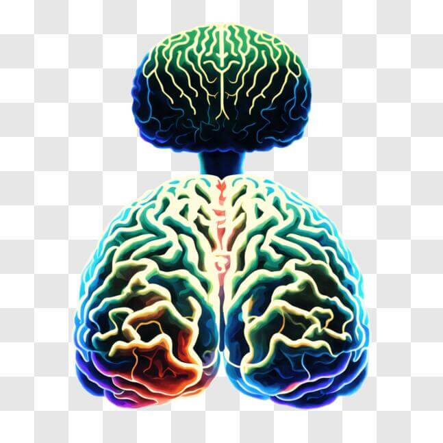 Download Two Brains - Representation of Different Brain Parts PNG ...