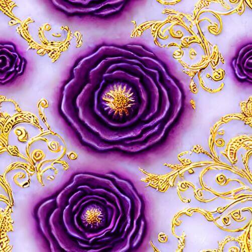 Purple and Gold Floral Pattern Background Purple and Gold Floral Pattern Background thumbnail