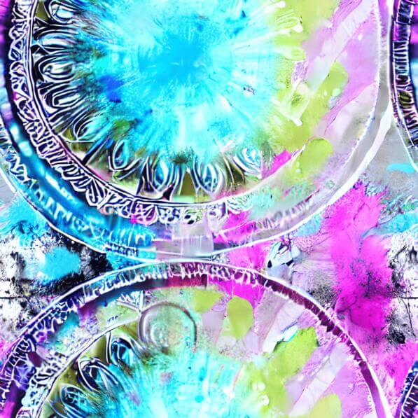 Download Colorful Abstract Art with Circles and Swirls Patterns Online ...