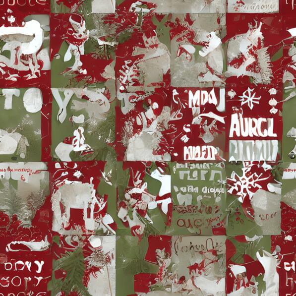 Download Christmas Collage with Reindeer and Snowmen Patterns Online ...