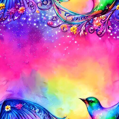 Colorful Birds and Butterflies on a Vibrant Background Colorful Birds and Butterflies on a Vibrant Background thumbnail