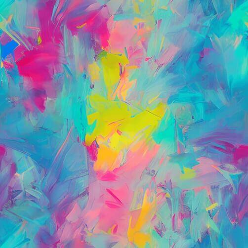 Colorful Abstract Painting with Blue, Pink, and Yellow Colorful Abstract Painting with Blue, Pink, and Yellow thumbnail