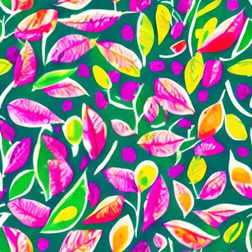 Colorful Leaves Abstract Pattern for Wall Art and Decor Colorful Leaves Abstract Pattern for Wall Art and Decor thumbnail