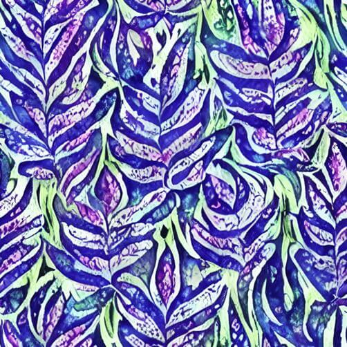 Blue and Purple Floral Pattern with Leaves Background Blue and Purple Floral Pattern with Leaves Background thumbnail