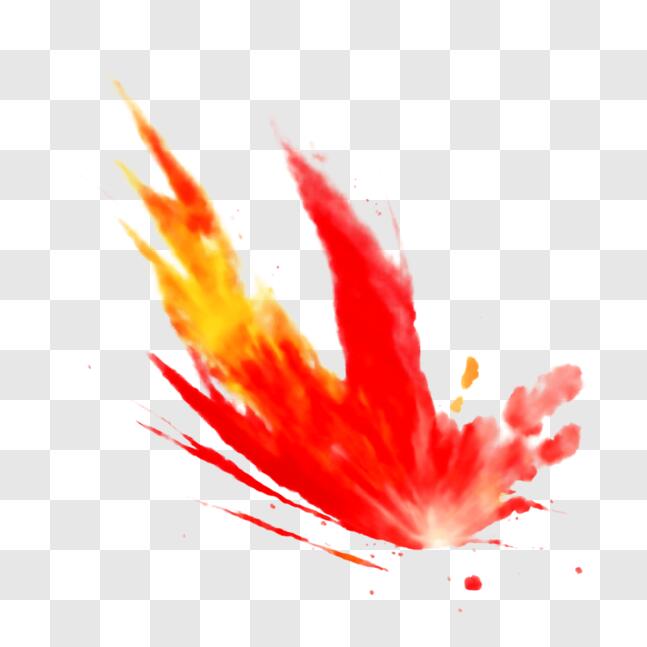 Download Abstract Paint Splash in Red and Orange PNG Online - Creative ...