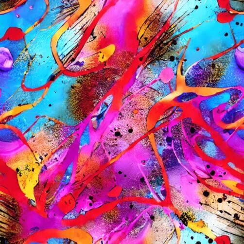 Colorful Abstract Painting with Paint Splashes Colorful Abstract Painting with Paint Splashes thumbnail