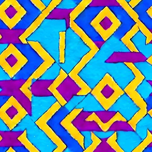 Geometric Pattern with Blue, Yellow, and Purple Colors Geometric Pattern with Blue, Yellow, and Purple Colors thumbnail