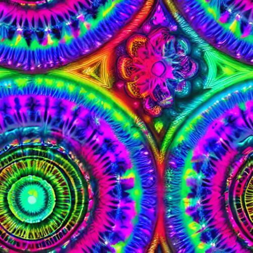 Colorful Psychedelic Pattern Illustration Colorful Psychedelic Pattern Illustration thumbnail