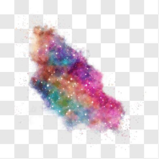 Download Colorful Paint Splash with Stars and Sparkles Background PNGs ...