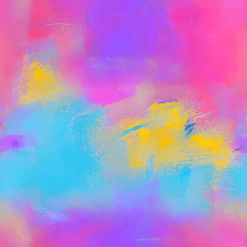 Colorful Abstract Painting with Blue, Pink, and Yellow Colorful Abstract Painting with Blue, Pink, and Yellow thumbnail