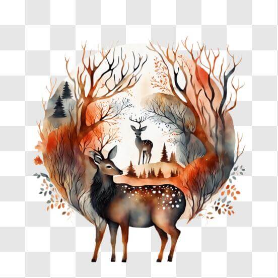 Red Deer | Illustration by Andrew Hutchinson