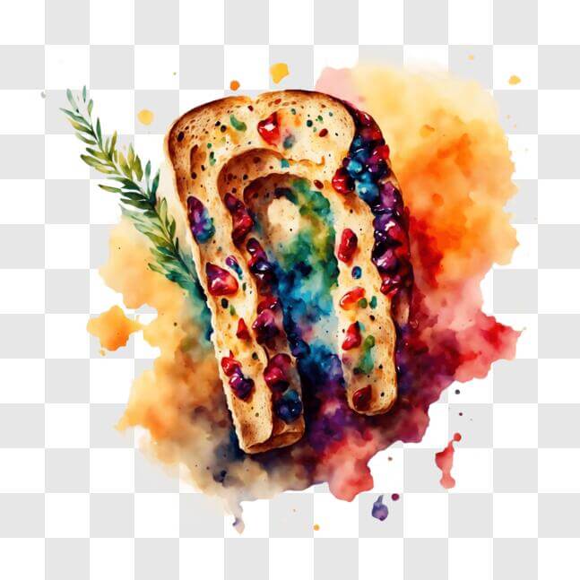 Download Colorful Bread Art for Passover or Hanukkah PNG Online ...