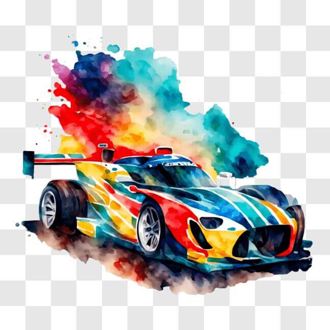 Download Vibrant Race Car for Promotional Purposes PNG Online ...