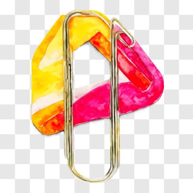 Download Colorful Upside-Down Triangle Paper Clip PNGs Online ...