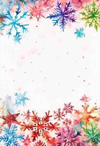 Winter Snowflake Colorful Background Download Colorful Snowflake Background Backgrounds Online - Creative ...