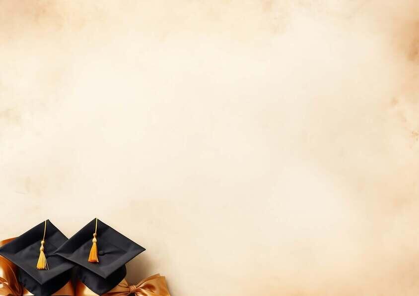 Download Black Graduation Hats On Beige Background Backgrounds Online 