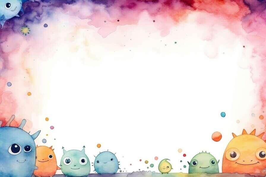 Download Colorful Cartoon Monster Background Backgrounds Online ...
