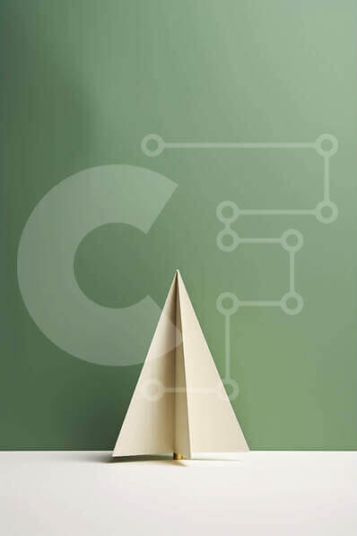 White Paper Tree Ornamental Art stock photo | Creative Fabrica