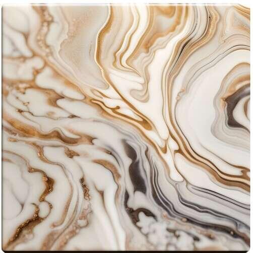 White, Brown, and Beige Marble Surface with Swirls White, Brown, and Beige Marble Surface with Swirls thumbnail