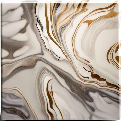White, Brown, and Gold Marble Design with Swirls White, Brown, and Gold Marble Design with Swirls thumbnail