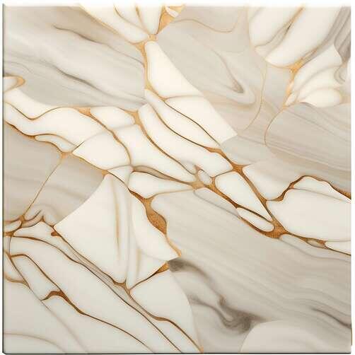 White Marble Tile with Gold-Colored Swirls in an Interior Setting White Marble Tile with Gold-Colored Swirls in an Interior Setting thumbnail