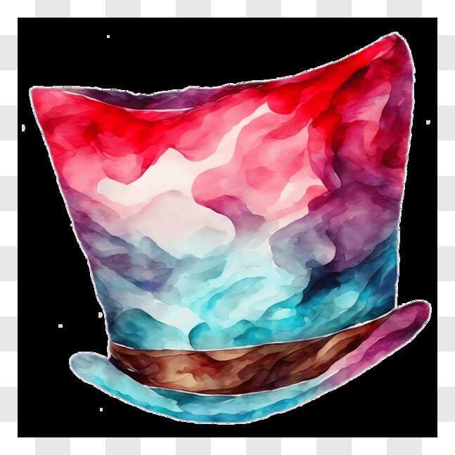 Download Colorful Top Hat Artwork PNG Online Creative Fabrica