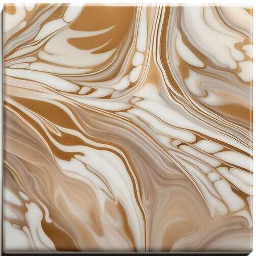 Brown and White Marbled Surface with Swirls Brown and White Marbled Surface with Swirls thumbnail