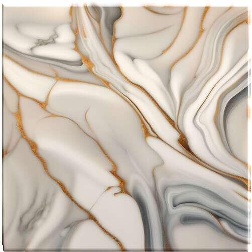 Abstract White Marble Surface with Gold and Silver Swirls Abstract White Marble Surface with Gold and Silver Swirls thumbnail