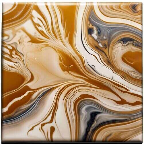 Abstract Marbled Surface in Brown, White, and Black Abstract Marbled Surface in Brown, White, and Black thumbnail